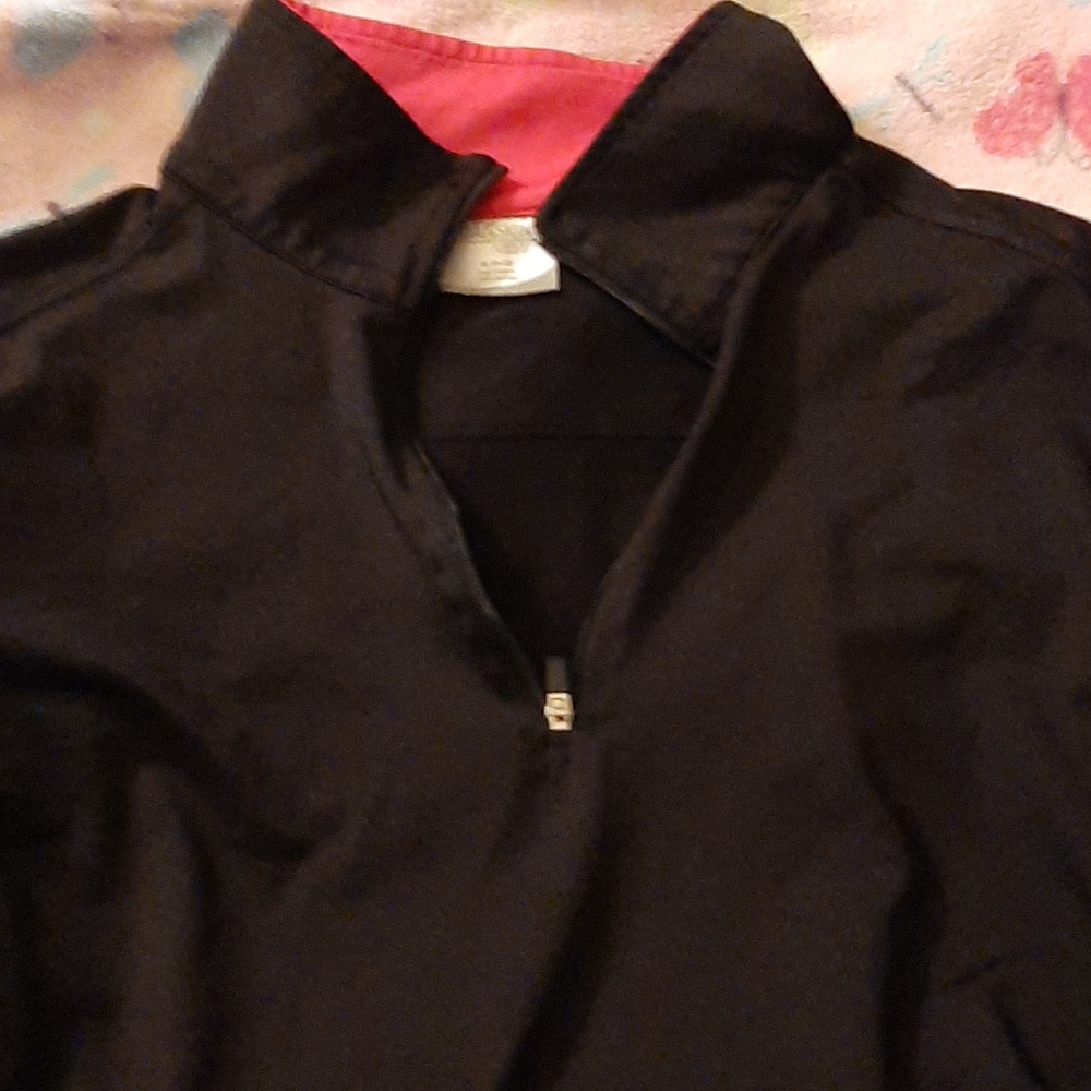 Long sleeve half zip thin workout pull over